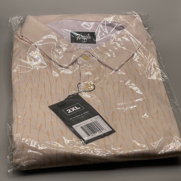 Mens Fields of Gold Polo Waggle 2XL NWT - Picture 2 of 5